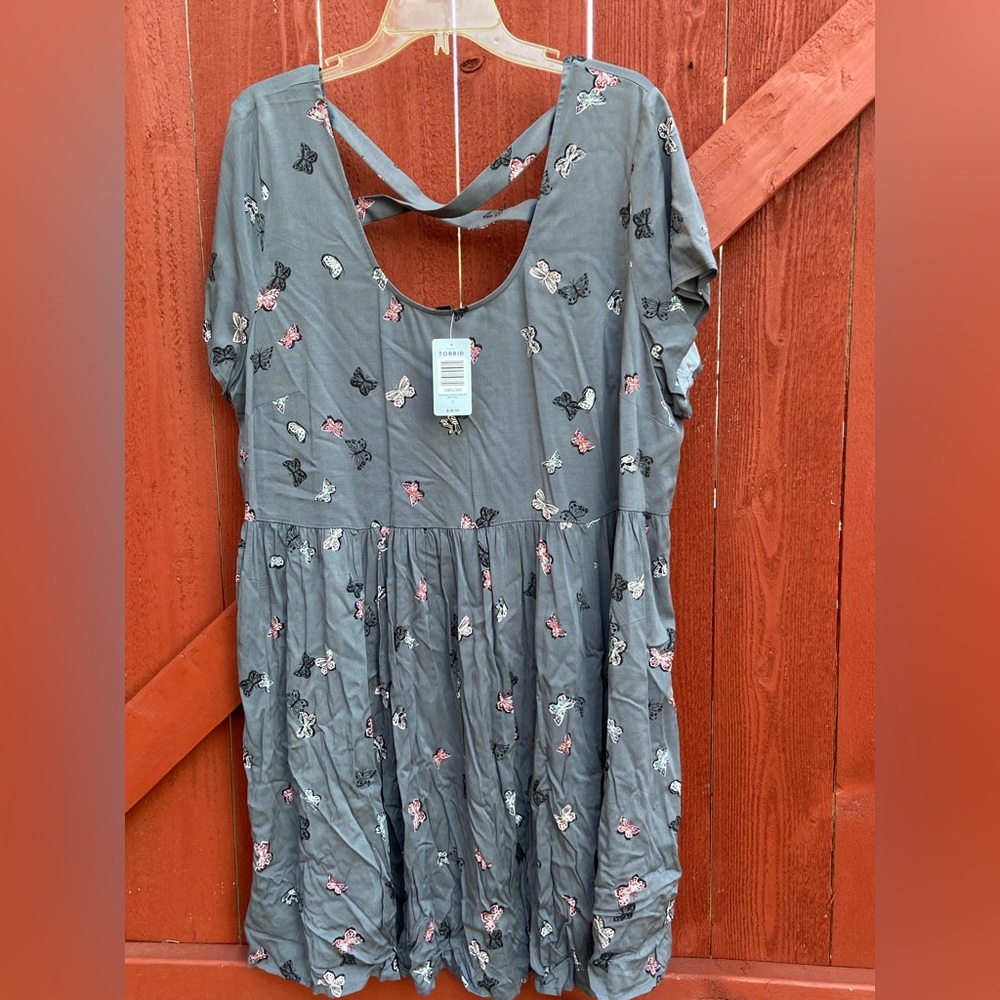 NWT Torrid Butterfly Skater Dress - Picture 10 of 11